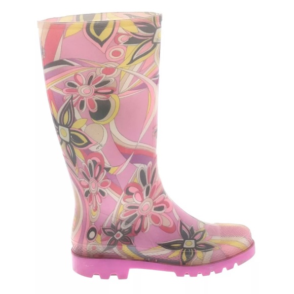 Emilio Pucci Firenze Rain Boots Size 6.5 - Picture 1 of 2